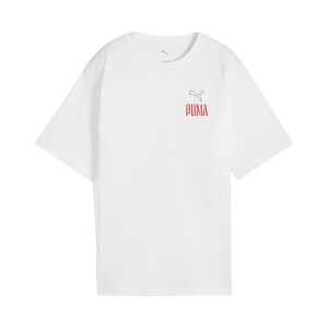 Puma Wardrope Essentials Road To Unity Relaxed Graphic Γυναικεια Μπλουζα Λευκη