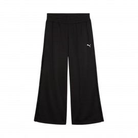 Puma Wardrope Essentials Relaxed Low Rise Popper Γυναικειο Παντελονι Μαυρο