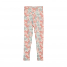 Puma Butterfly Vibe All Over Print High Waist Παιδικο Κολαν Πορτοκαλι