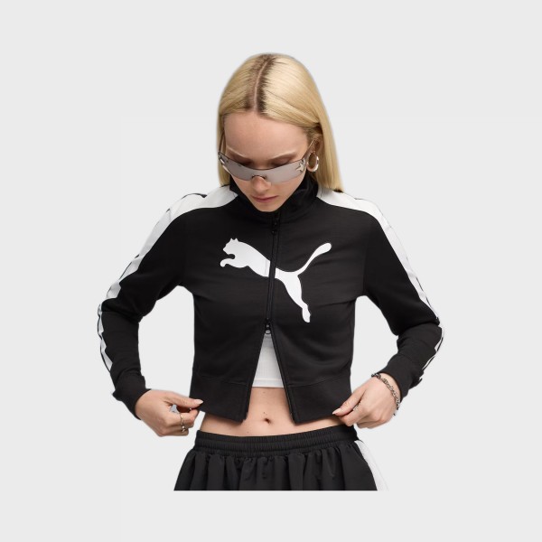 Puma Future Archive T7 Slim Cropped Γυναικεια Ζακετα Μαυρη