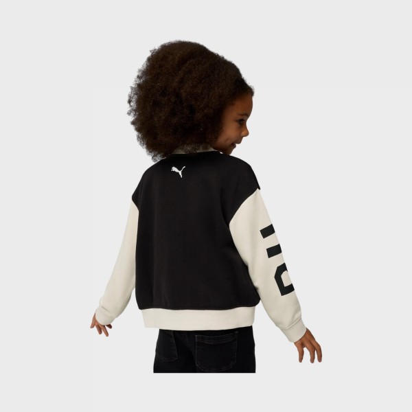 Puma Sportwear Moody Cat Bomber PS Παιδικη Ζακετα Μαυρο - Λευκο