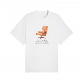 Puma Hootopia Health Graphics Style Ανδρικη Μπλουζα Λευκη