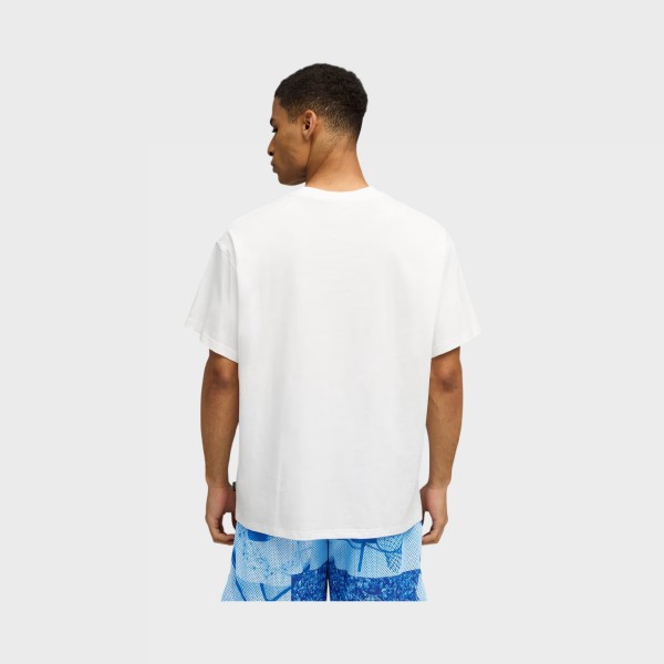 Puma Hootopia Health Graphics Style Ανδρικη Μπλουζα Λευκη