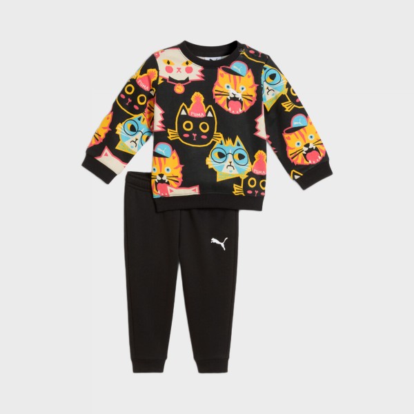 Puma Minicats Moody Cat AOP Crew Inf