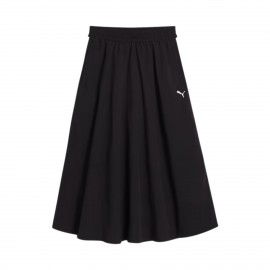 PUMA T7 Woven Midi Style Γυναικεια Φουστα Μαυρη