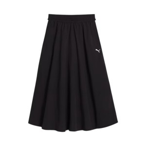 PUMA T7 Woven Midi Style Γυναικεια Φουστα Μαυρη
