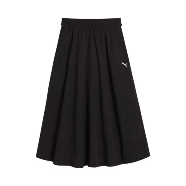 PUMA T7 Woven Midi Style Γυναικεια Φουστα Μαυρη