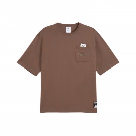 Puma x Ripndip Relaxed Pocket Cat Ανδρικη Μπλουζα Καφε