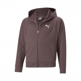 Puma Modern Sports Full-Zip Εφηβικη Ζακετα Βουργουνδη 