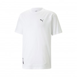 Puma Radical Small Logo Ανδρικη Μπλουζα Λευκη