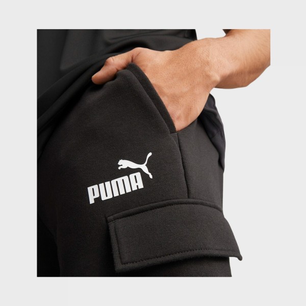 Puma Essentials Cargo Pocket 10 Inches TR Ανδρικη Βερμουδα Μαυρη