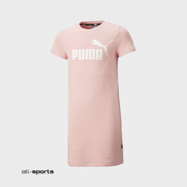Puma Essentials Logo Παιδικο Φορεμα Ροζ