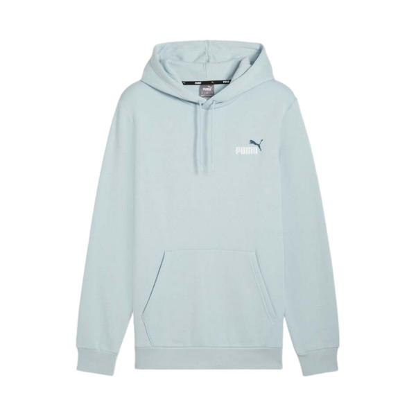 Puma Essentials Plus 2 Hooded Cat Logo Fleece Ανδρικη Φουτερ Σιελ