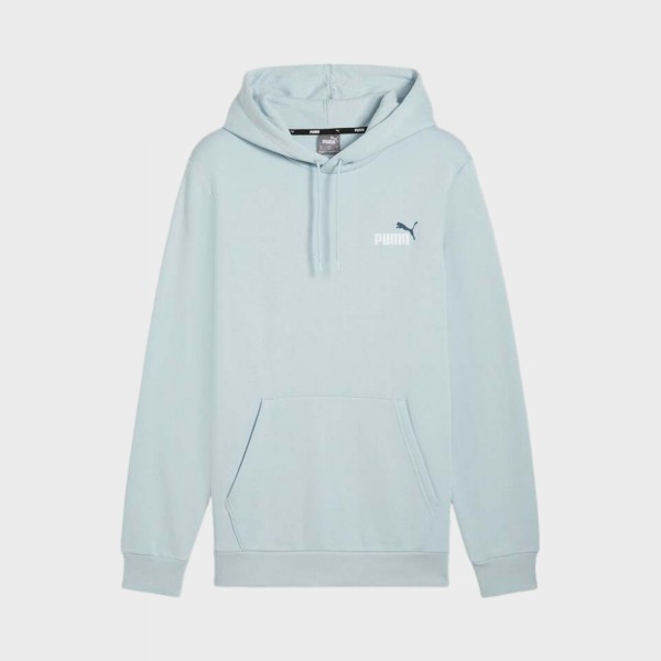 Puma Essentials Plus 2 Hooded Cat Logo Fleece Ανδρικη Φουτερ Σιελ