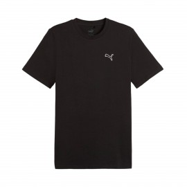 Puma Better Essentials Chest Logo Ανδρικη Μπλουζα Μαυρη