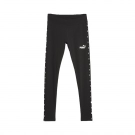 Puma Essentials Tape Repeat Logo Γυναικειο Κολαν Μαυρο