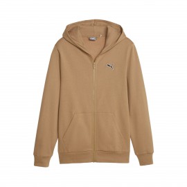 Puma Better ESS Fleece Embroided Logo Hooded Ανδρικη Ζακετα Καφε