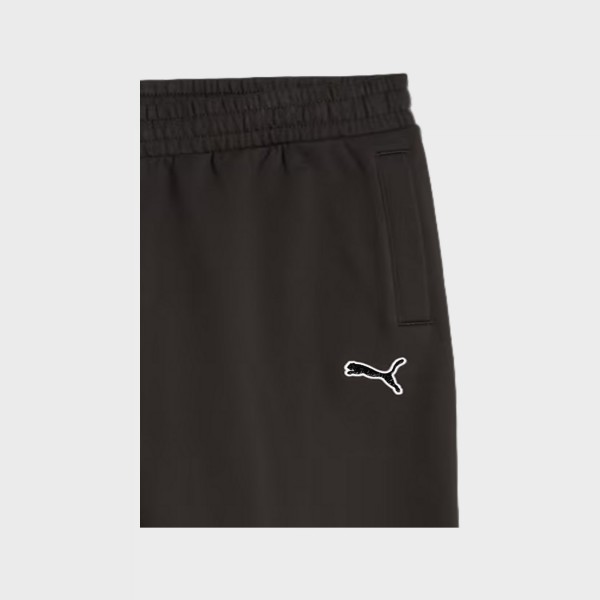 Puma Better Essentials Fleece Embroided Logo Ανδρικη Φορμα Μαυρη