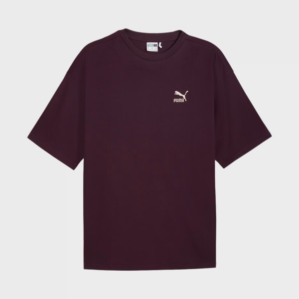 Puma Better Classics Oversized Crew Small Logo Unisex Μπλουζα Μωβ