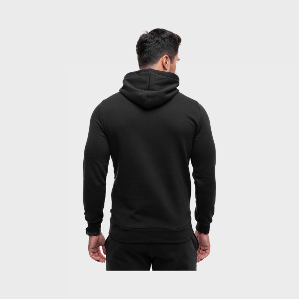 Puma Essentials Plus Logo Lab Gradient Hooded Ανδρικη Φουτερ Μαυρο