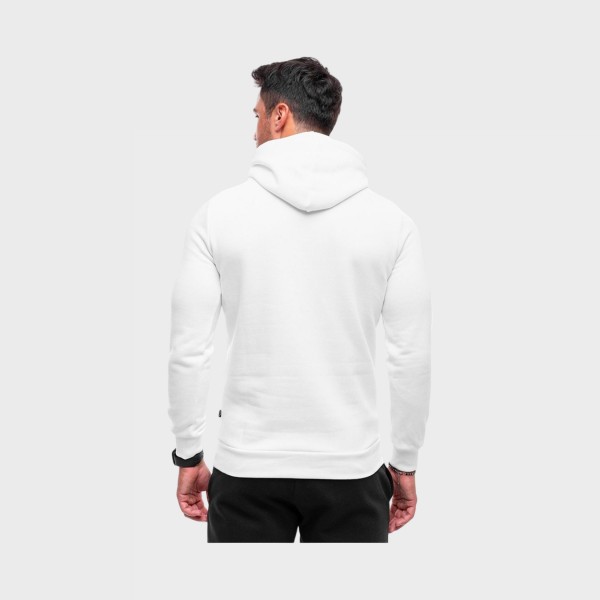 Puma Essentials Plus Logo Lab Gradient Hooded Ανδρικη Φουτερ Λευκη