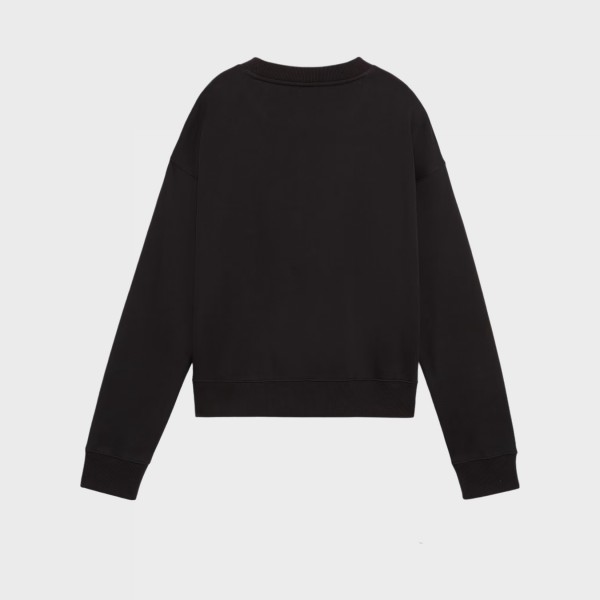 Puma Squad Crew Neck Big Log Relaxed Γυναικεια Μπλουζα Μαυρη