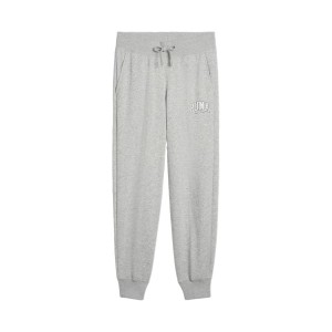Puma Sports Squad Lieg Logo French Terry Γυναικειο Παντελονι Γκρι
