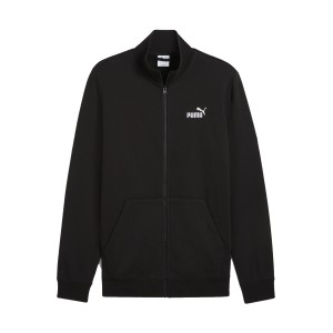 Puma Essentials NO1 Logo Track Fleece Neck Ανδρικη Ζακετα Μαυρη