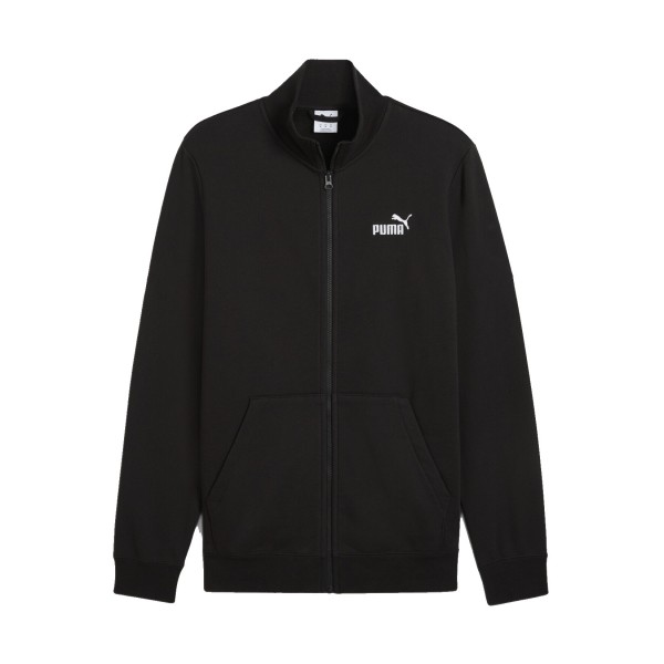 Puma Essentials NO1 Logo Track Fleece Neck Ανδρικη Ζακετα Μαυρη