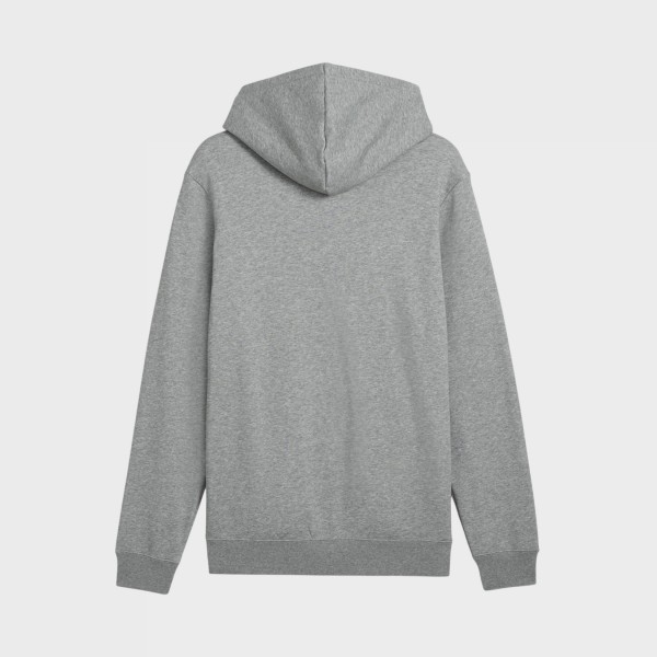 Puma Essential Small Logo Full Zip Hooded Fleece Ανδρικη Ζακετα Γκρι