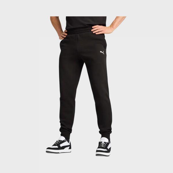 Puma Essentials Logo Fleece CL Sweatpants Ανδρικο Παντελονι Μαυρο
