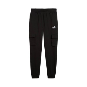 Puma Essentials NO1 Logo Cargo FL Ανδρικο Παντελονι Μαυρο