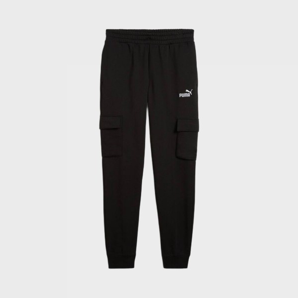 Puma Essentials NO1 Logo Cargo FL Ανδρικο Παντελονι Μαυρο