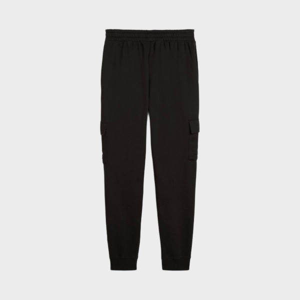 Puma Essentials NO1 Logo Cargo FL Ανδρικο Παντελονι Μαυρο