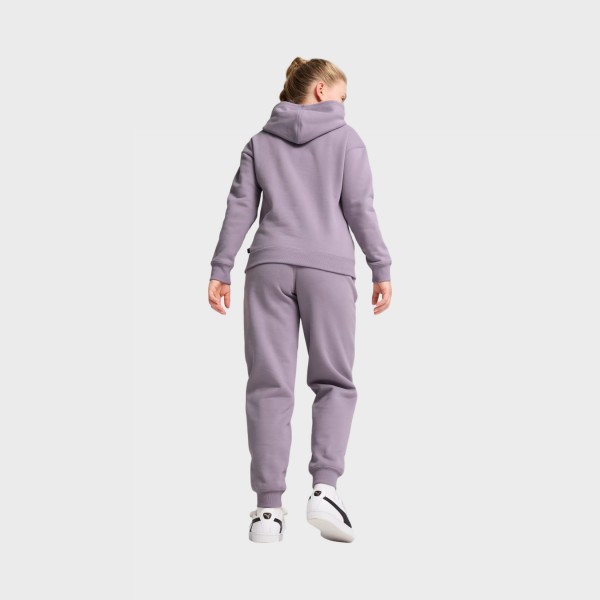 Puma Loungewear Fleece Hooded Small Logo Παιδικο Σετ Ρουχων Μωβ