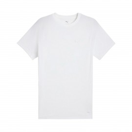 Puma Evostripes Drycell Small Cat Logo Ανδρικη Μπλουζα Λευκη