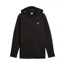 Puma Evosstripe DK Drycell Hooded Slim Fit Ανδρικη Ζακετα Μαυρη