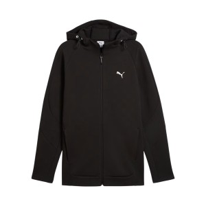Puma Evosstripe DK Drycell Hooded Slim Fit Ανδρικη Ζακετα Μαυρη