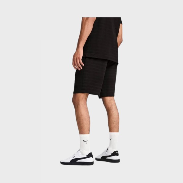 Puma Essentials Elevated Structured 9 Inches Ανδρικη Βερμουδα Μαυρη