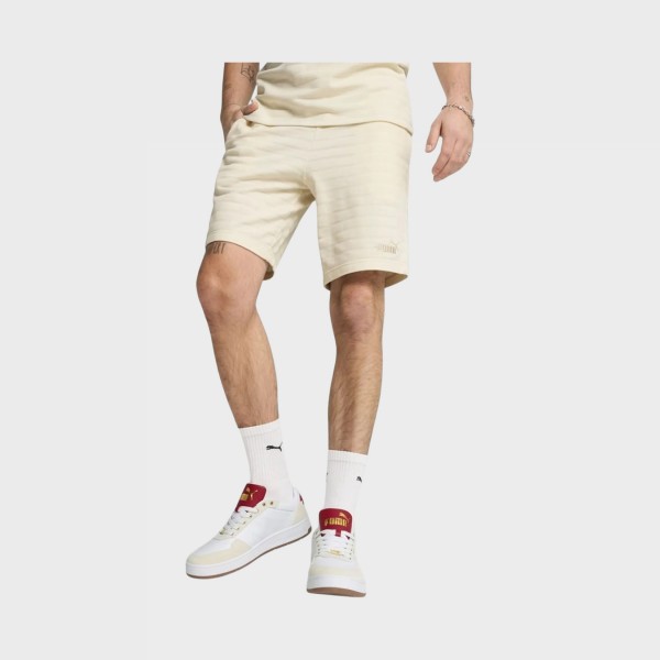 Puma Essentials Elevated Structured 9 Inches Ανδρικη Βερμουδα Ιβουαρ