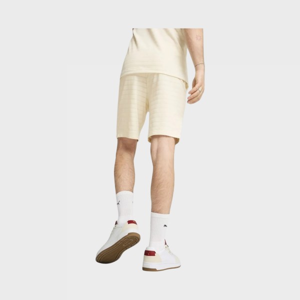Puma Essentials Elevated Structured 9 Inches Ανδρικη Βερμουδα Ιβουαρ