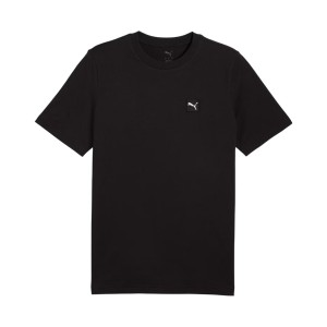 Puma Essentails Elevated Crew Neck Embroided Logo Ανδρικη Μπλουζα Μαυρη