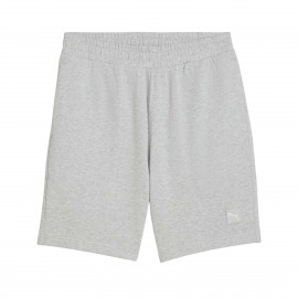 Puma Essentials Elevated 9 Inches Embroidered Cat Logo Ανδρικη Βερμουδα Γκρι