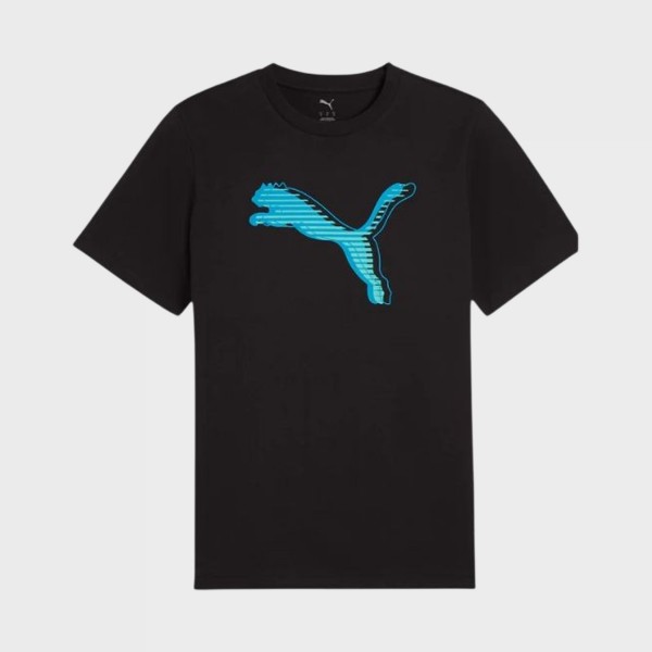 Puma Graphics Cat Logo Simple Ανδρικη Μπλουζα Μαυρη