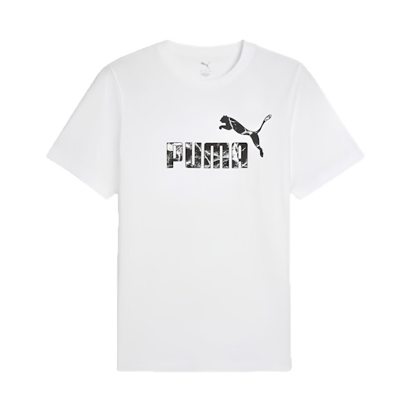 Puma Graphics no 1 Logo On Chest Ανδρικη Μπλουζα Λευκη
