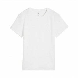 Puma Her Tee Effortless Stylish Crew Γυναικεια Μπλουζα Λευκη