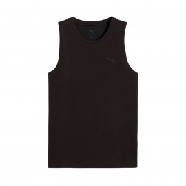 Puma HER Sleek Tank Cat Logo Γυναικεια Αμανικη Μπλουζα Μαυρη