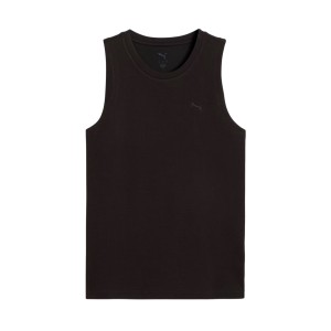 Puma HER Sleek Tank Cat Logo Γυναικεια Αμανικη Μπλουζα Μαυρη