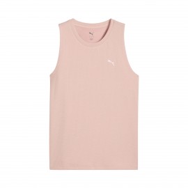 Puma HER Sleek Tank Cat Logo Γυναικεια Αμανικη Μπλουζα Ροζ