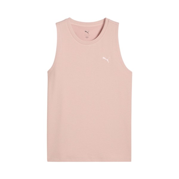 Puma HER Sleek Tank Cat Logo Γυναικεια Αμανικη Μπλουζα Ροζ